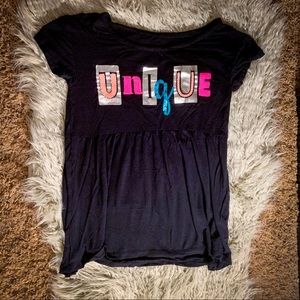 Justice tee shirt — size 7